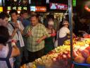 Wikipedians buying fruit at the night markets
